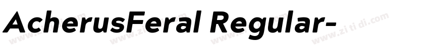 AcherusFeral Regular字体转换